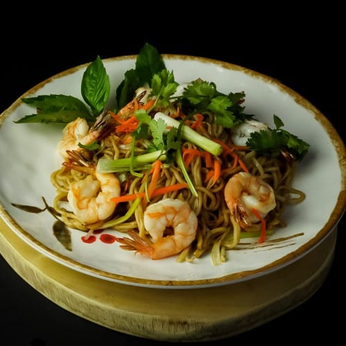 2D Shrimp Lo Mein.