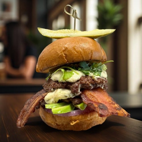 Double Jalapeno Popper Burger.