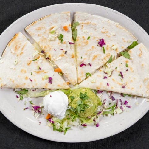 Veggie Quesadilla.