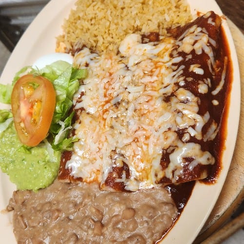 Three Enchilada Plate.
