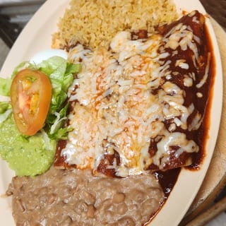 Three Enchilada Plate