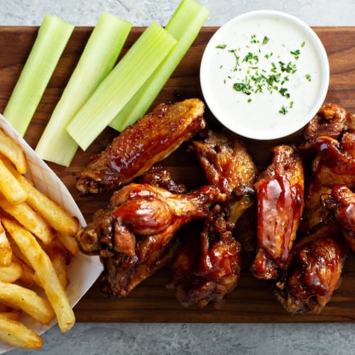 Chicken Wings Dinner.