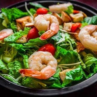 Caesar Salad with Shrimp