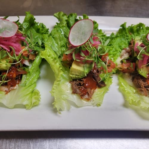 Birria Lettuce Tacos.