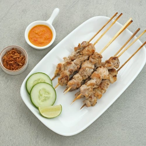 Malaysian Satay Chicken Skewer.
