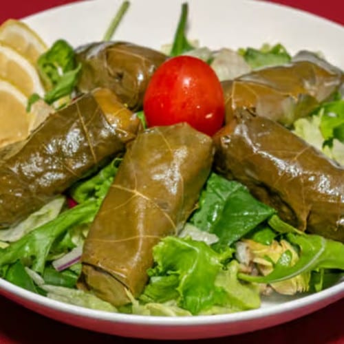 Stuffed Grape Leaves.