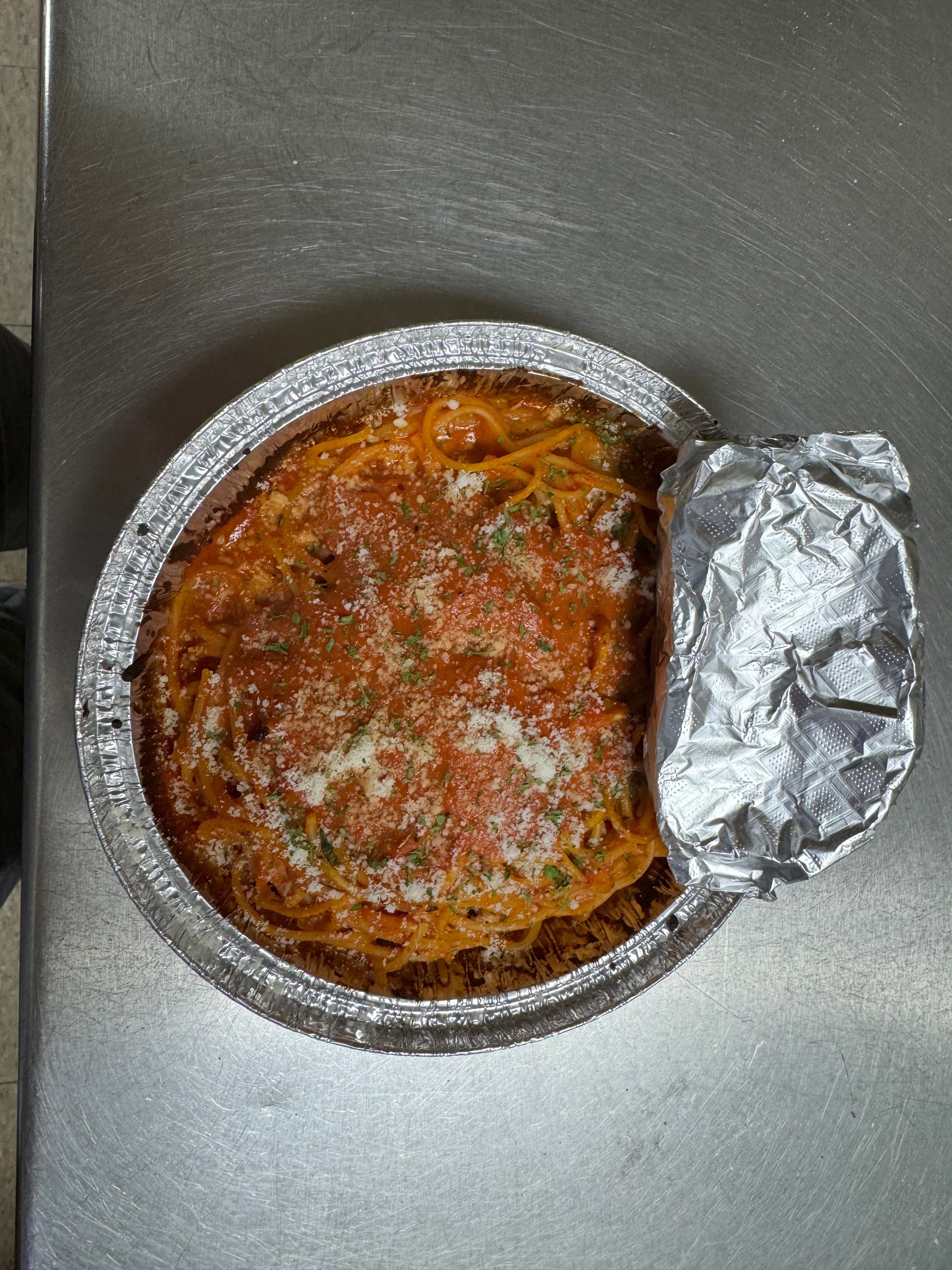 Spaghetti with Marinara Sauce.