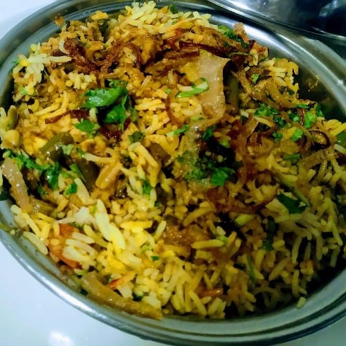 Vegetable Biryani.