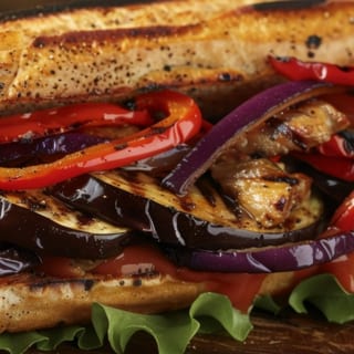 Eggplant Parm Sandwich