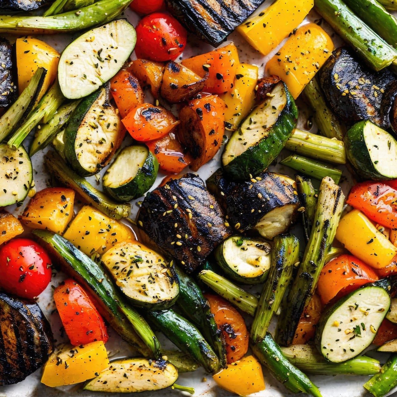 Seasonal Grilled Vegetables.