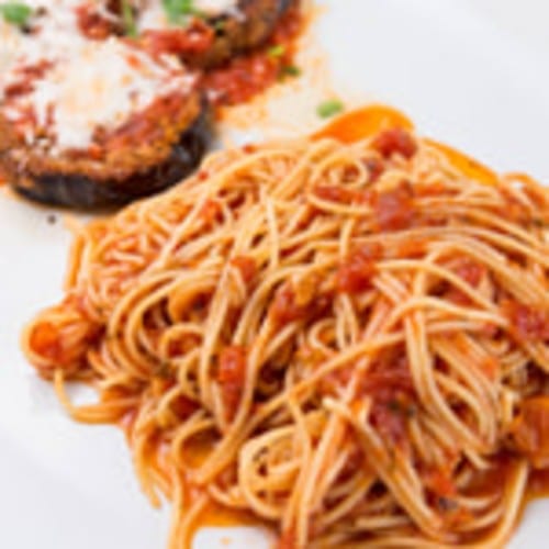 Eggplant Parmigiana.