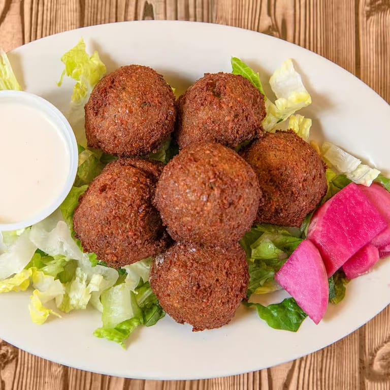 Golden Crispy Falafel with Fresh Ingredients