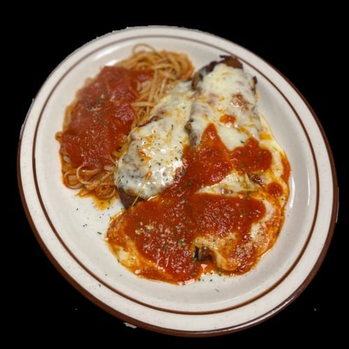 Chicken Parmigiana Lunch.