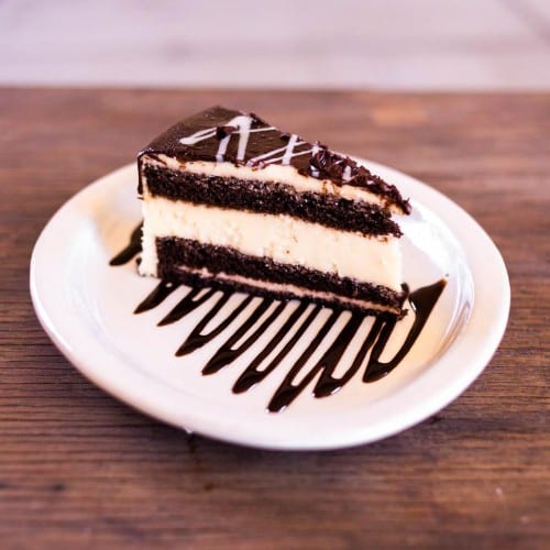 Chocolate Tres Leches Cheesecake.