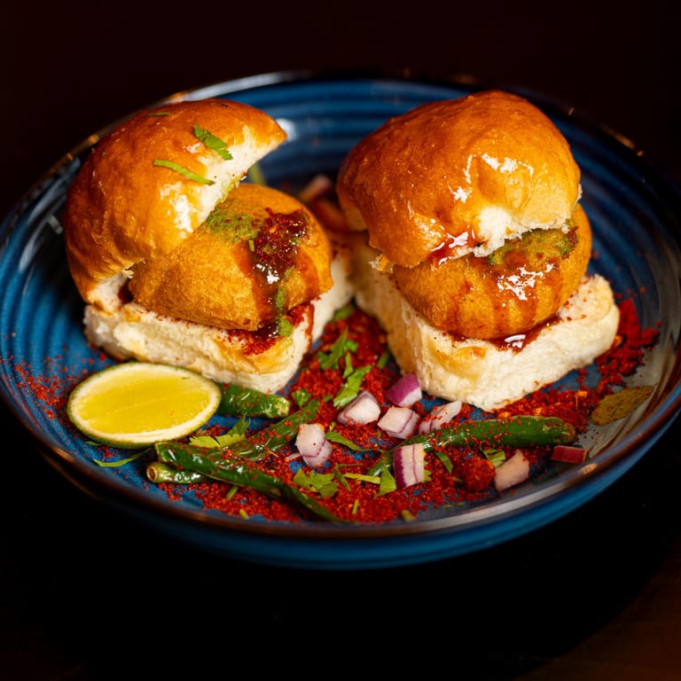 Savor the Classic Vada Pav!
