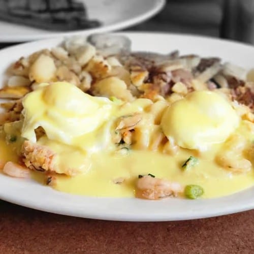 Seafood Royal Benedict.