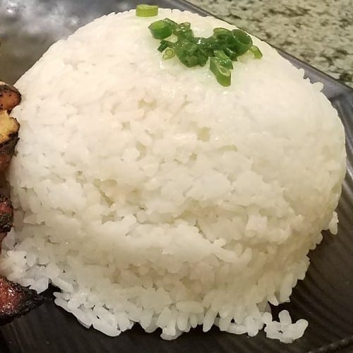 Steamed Rice.