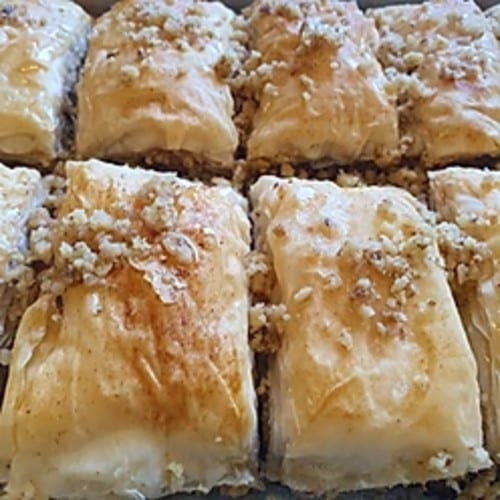 Homemade Baklava Walnut and Dates.