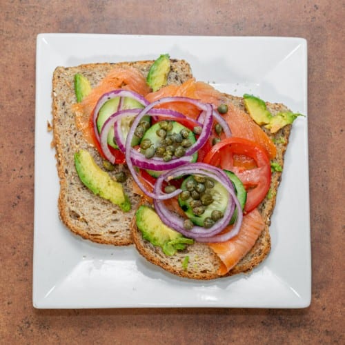 Avocado Salmon Toast.