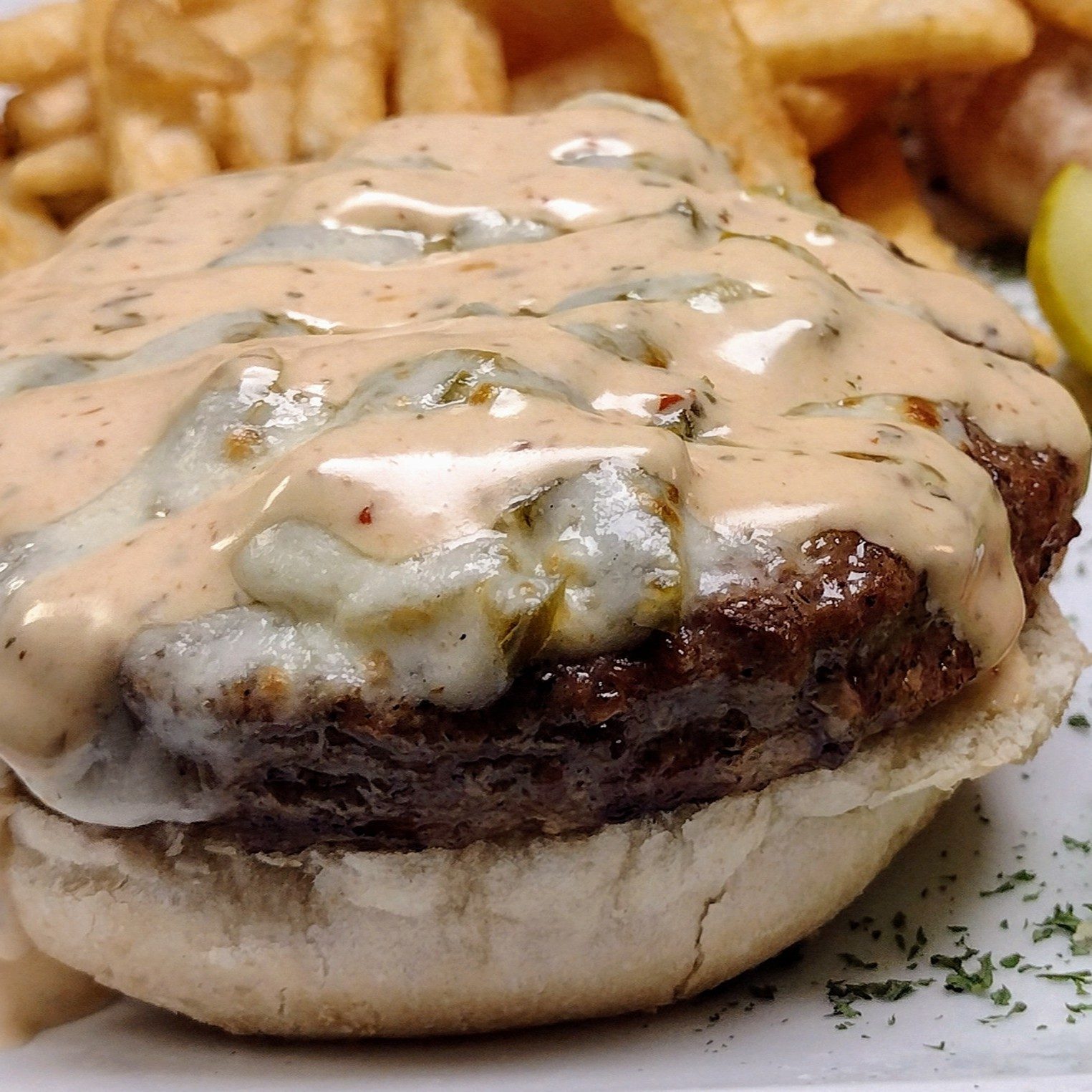 Sweet And Spicy Chipotle Burger.