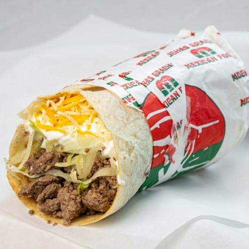 Slam Dunk (Ground Beef) Burrito.