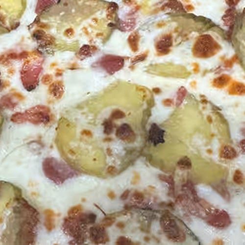 Pickle Bacon Pizza.