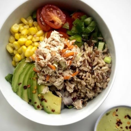 Cilantro Tuna Bowl.