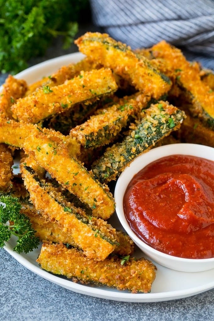Fried Zucchini Sticks.