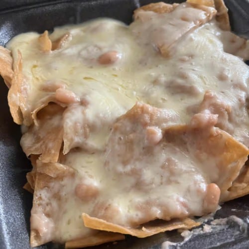 Chips with Cheese & Beans.