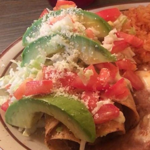 3 Rolled Tacos Mexican Style Tacos.