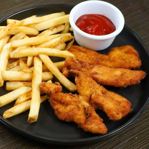 Tiras De Pechuga De Pollo ( Chicken Strips ).