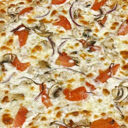 Garden Chicken Pizza.