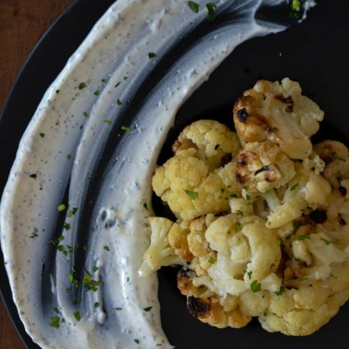 Roasted Cauliflower.