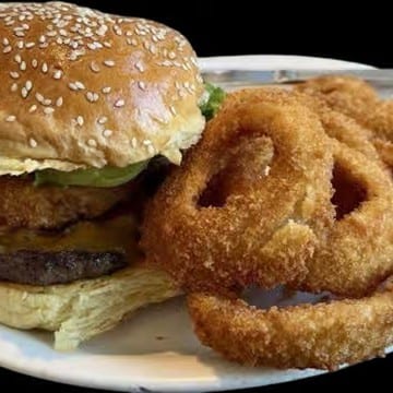 BBQ Bacon Cheddar Burger.