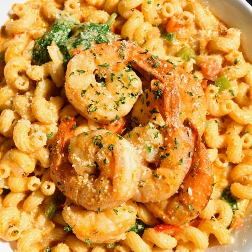 Creole shrimp pasta.