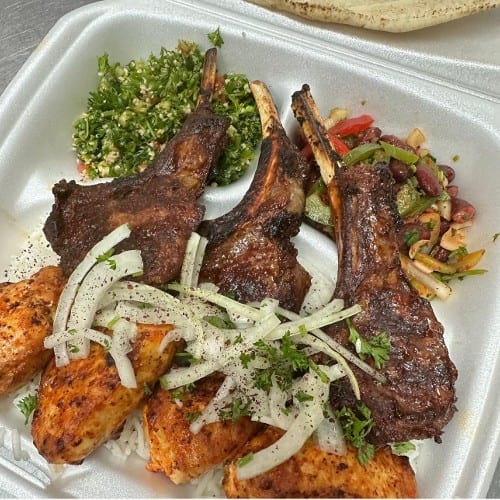 #30 Lamb Chop & Chicken Breast.