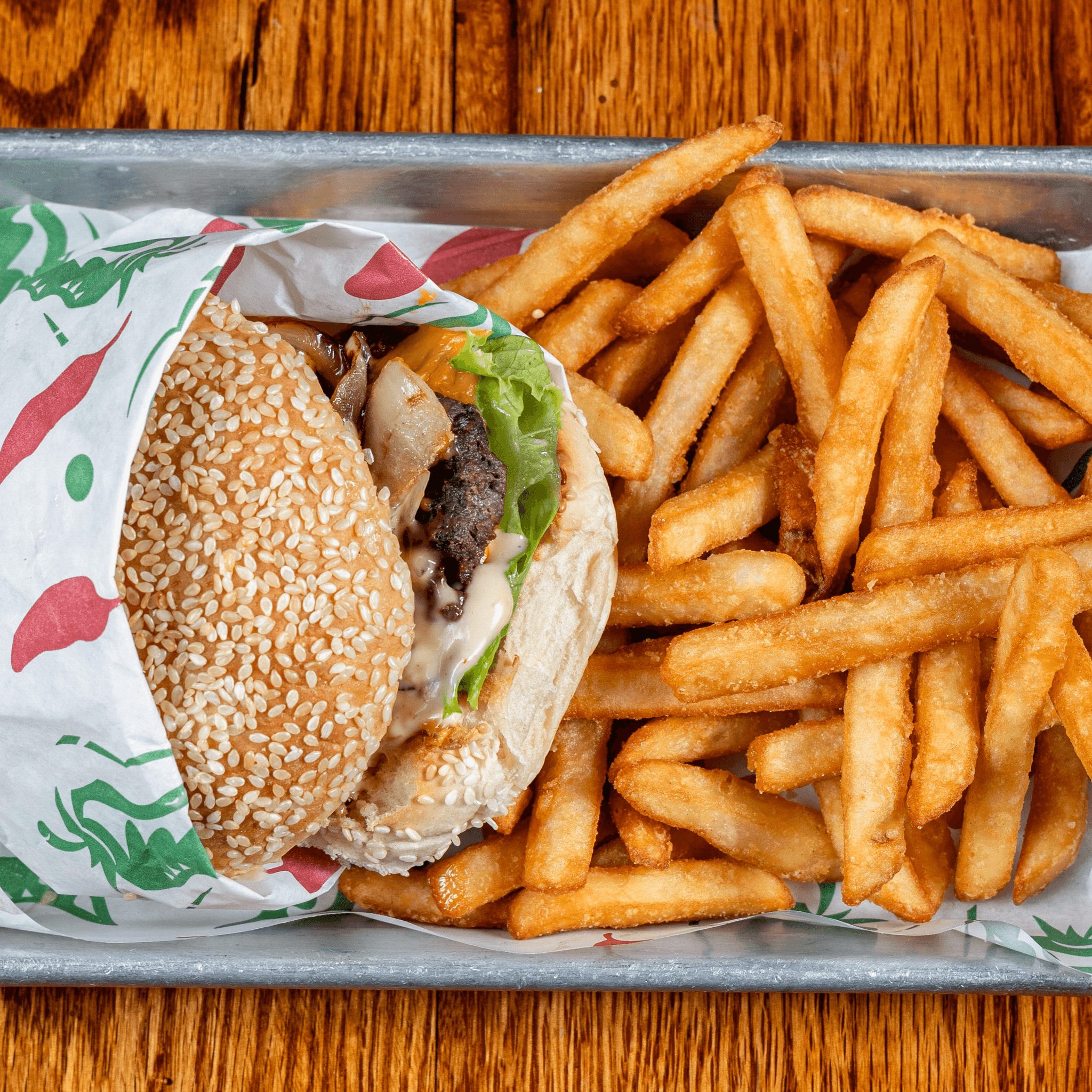 Double Rock Smash Burger.