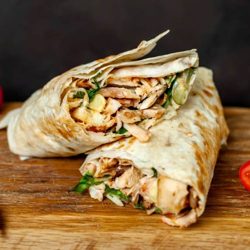 Shredded Chicken Burrito.