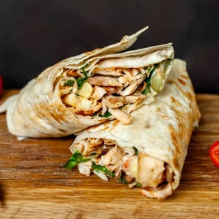 Shredded Chicken Burrito
