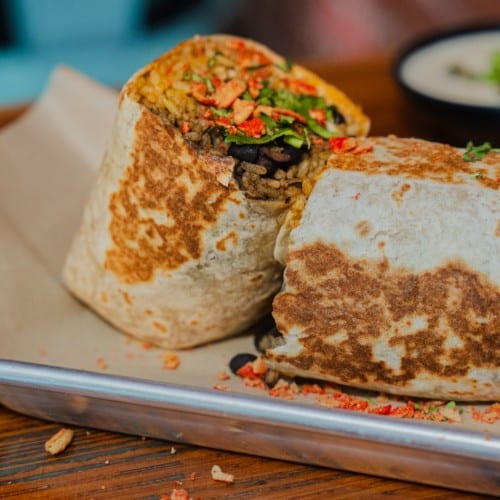 Carnitas (Pork) Burrito.