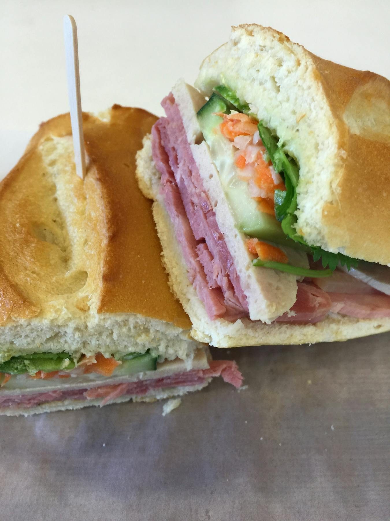 Traditional Vietnamese Banh Mi.