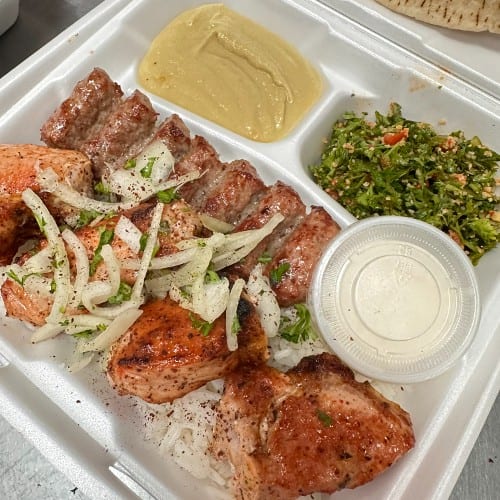 #27 Pork Shish & Chicken Lule Combo.