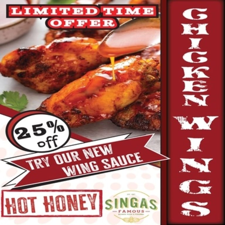 Try Our New Hot Honey Chicken Wings – Now 25% Off!