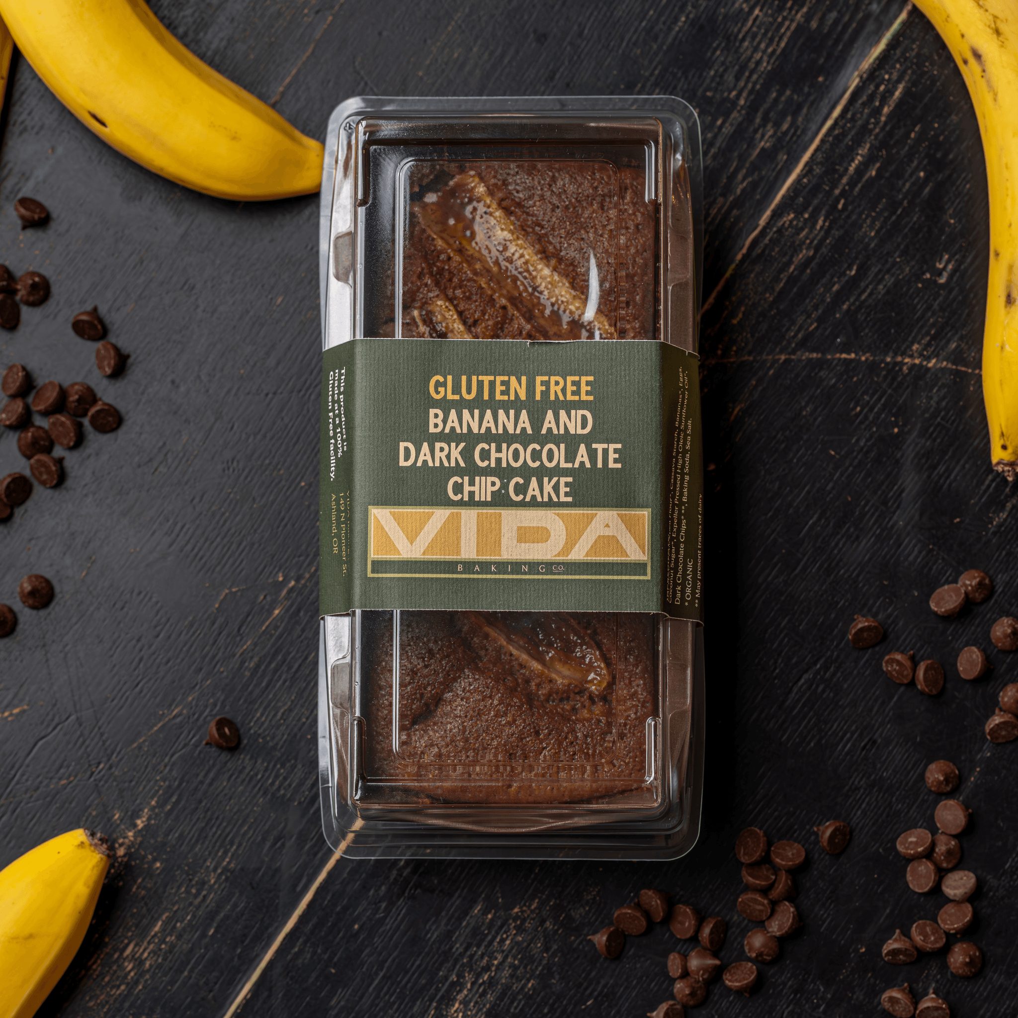 Banana Chocolate Chip Cake Loaf.