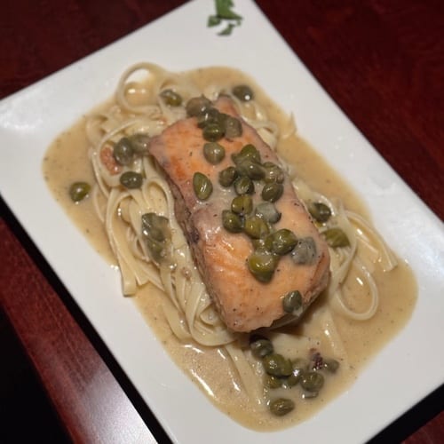 Salmon Piccata.