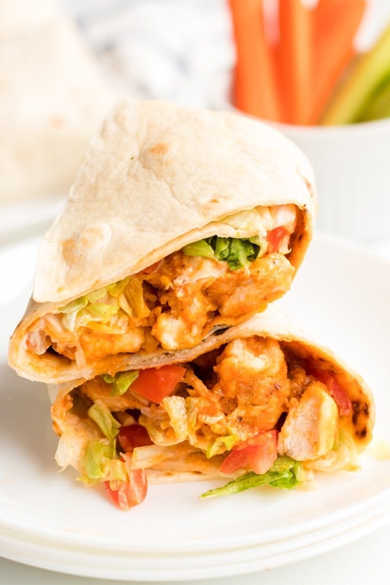 Spicy Fried Chicken Wrap.