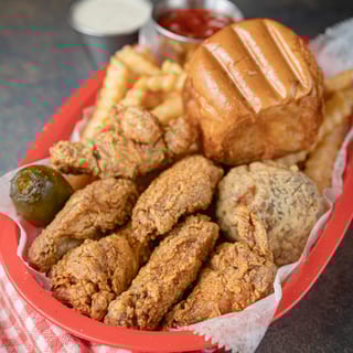 6 WINGS, SIDE, ROLL, PEPPER & BOUDIN BALL