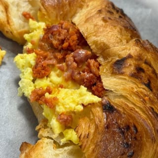 Stuffed Croissant Breakfast Sandwich