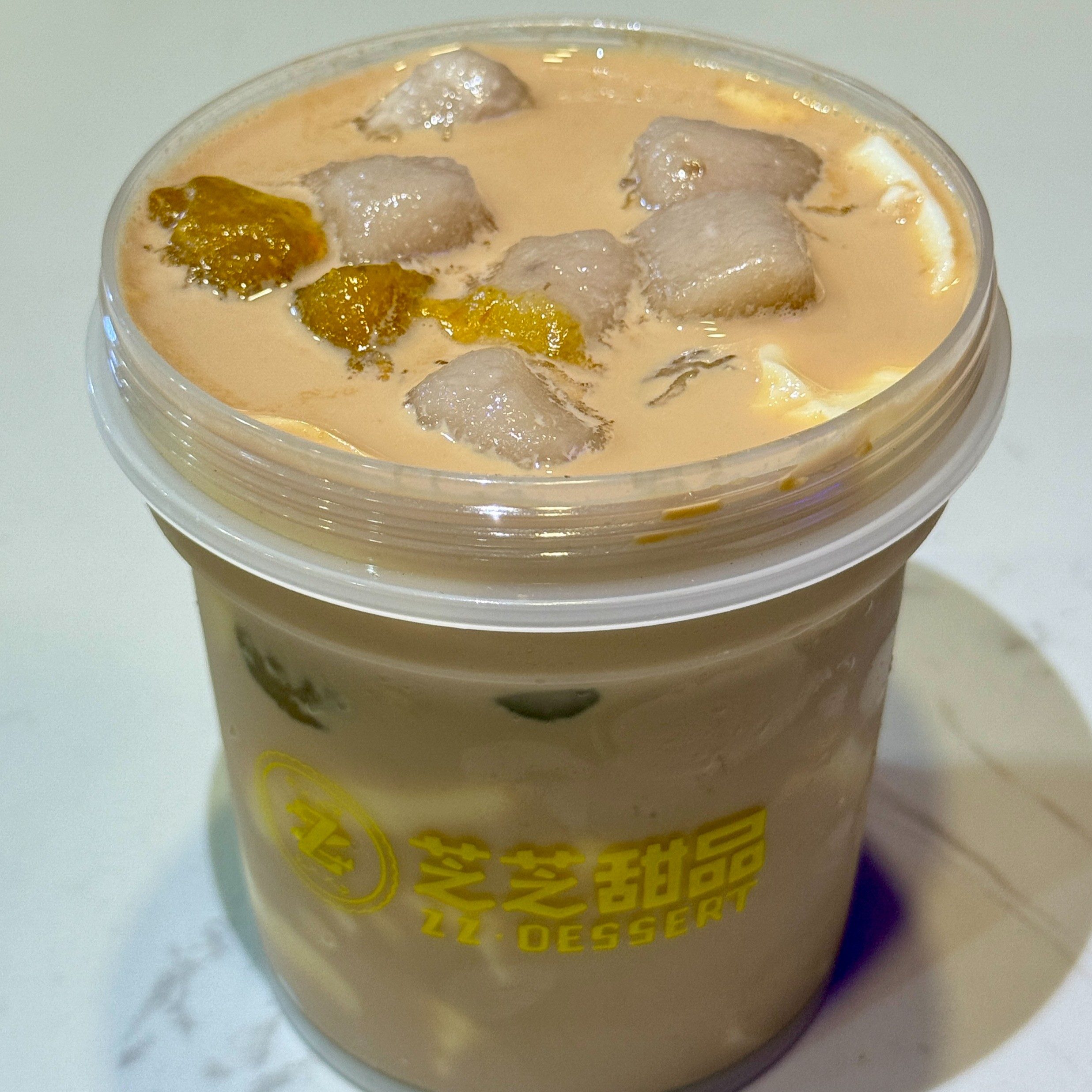 Milk Tea Milk Pudding Taro Ball.