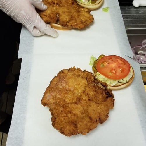 Pork Tenderloin Sandwich.